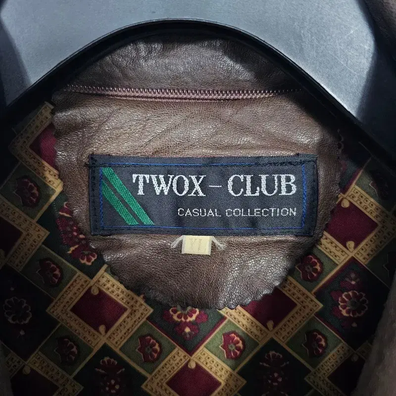 TWOX-CLUB 빈티지 양가죽 자켓 XL