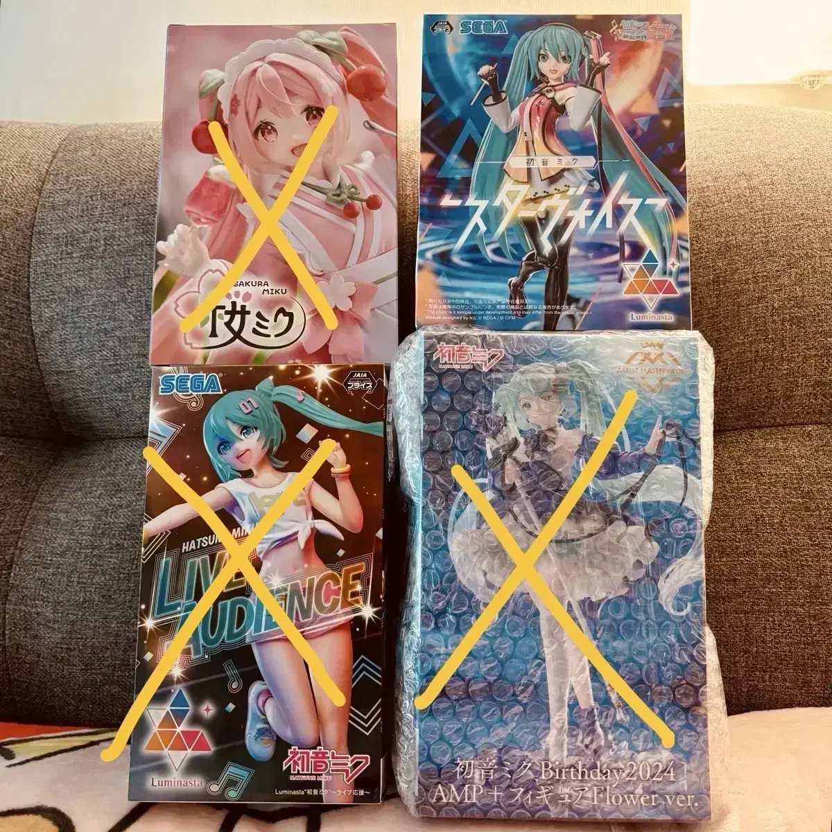 (Unsealed) Hatsune Miku Figures sakura winter lightstick St.E.JI Project Diva