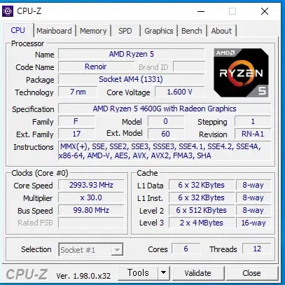 HP AMD 라이젠5 4600G 본체 처분