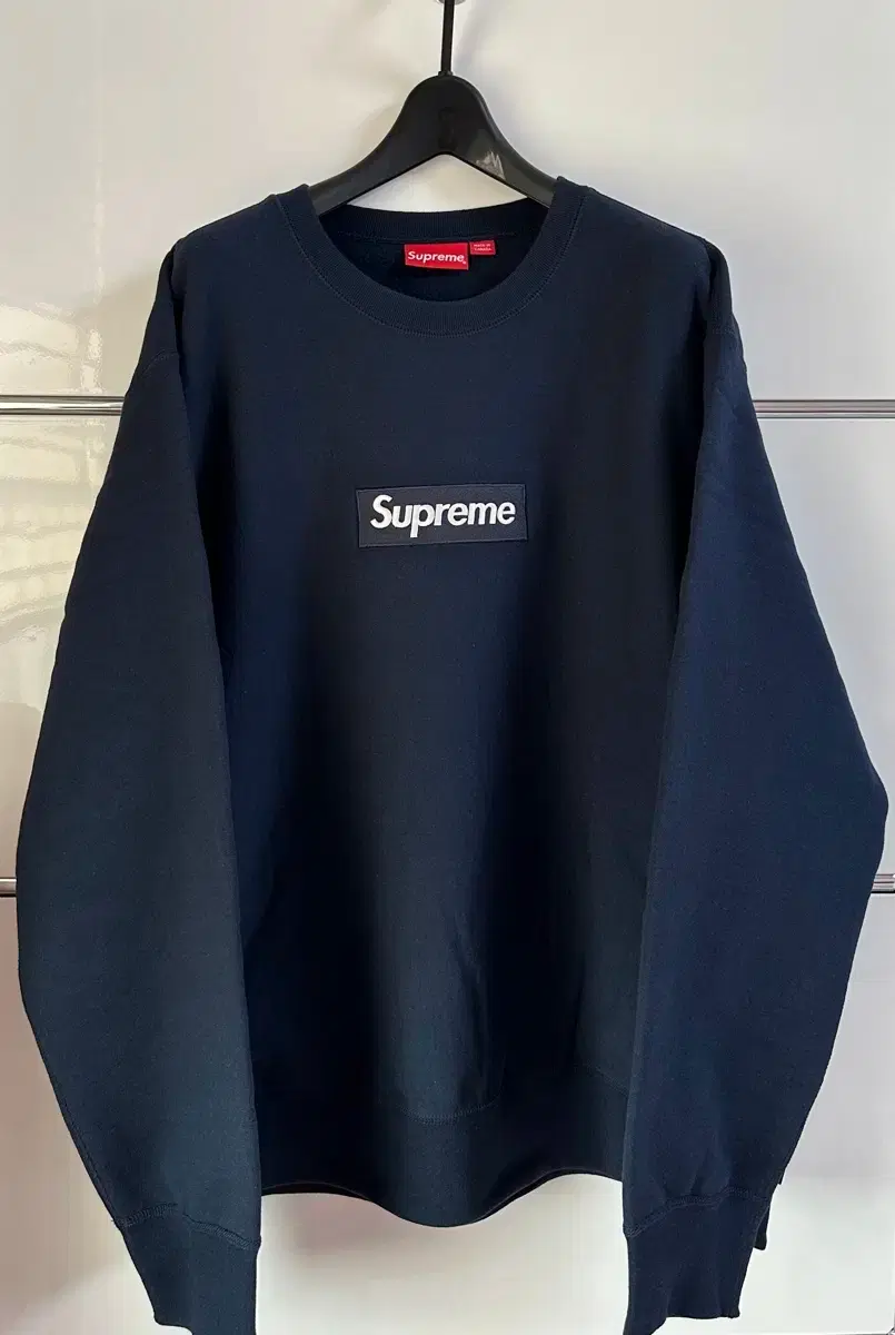 [XL] Supreme Box Logo Crewneck Navy for FW18