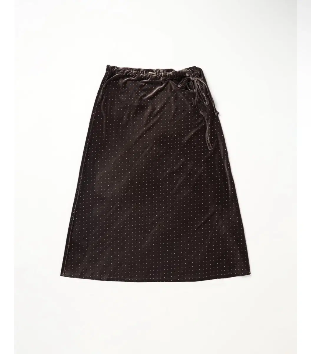 비아플레인 VIA NERI STRAP VELVET SKIRT