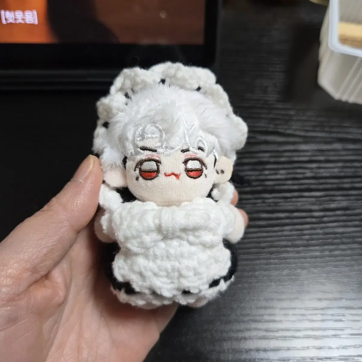 5.7.8cm 솜인형옷 손뜨개 메이드복