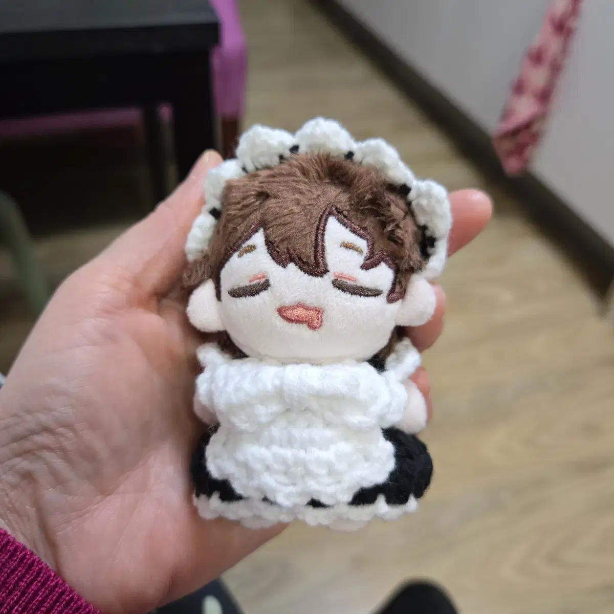 5.7.8cm 솜인형옷 손뜨개 메이드복