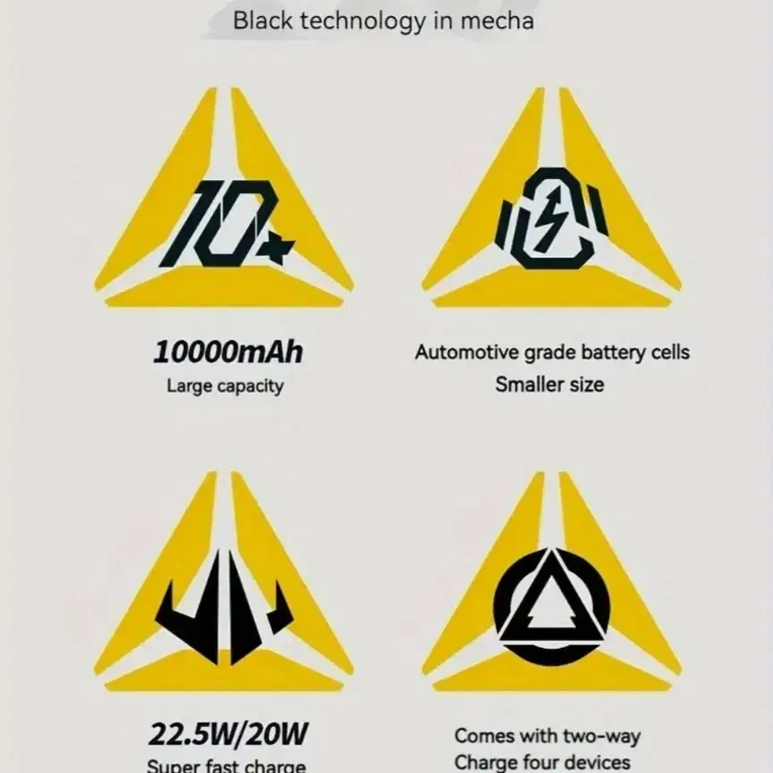 22.5W 초고속 충전기 휴대용 파워뱅크 보조배터리 10,000mAh