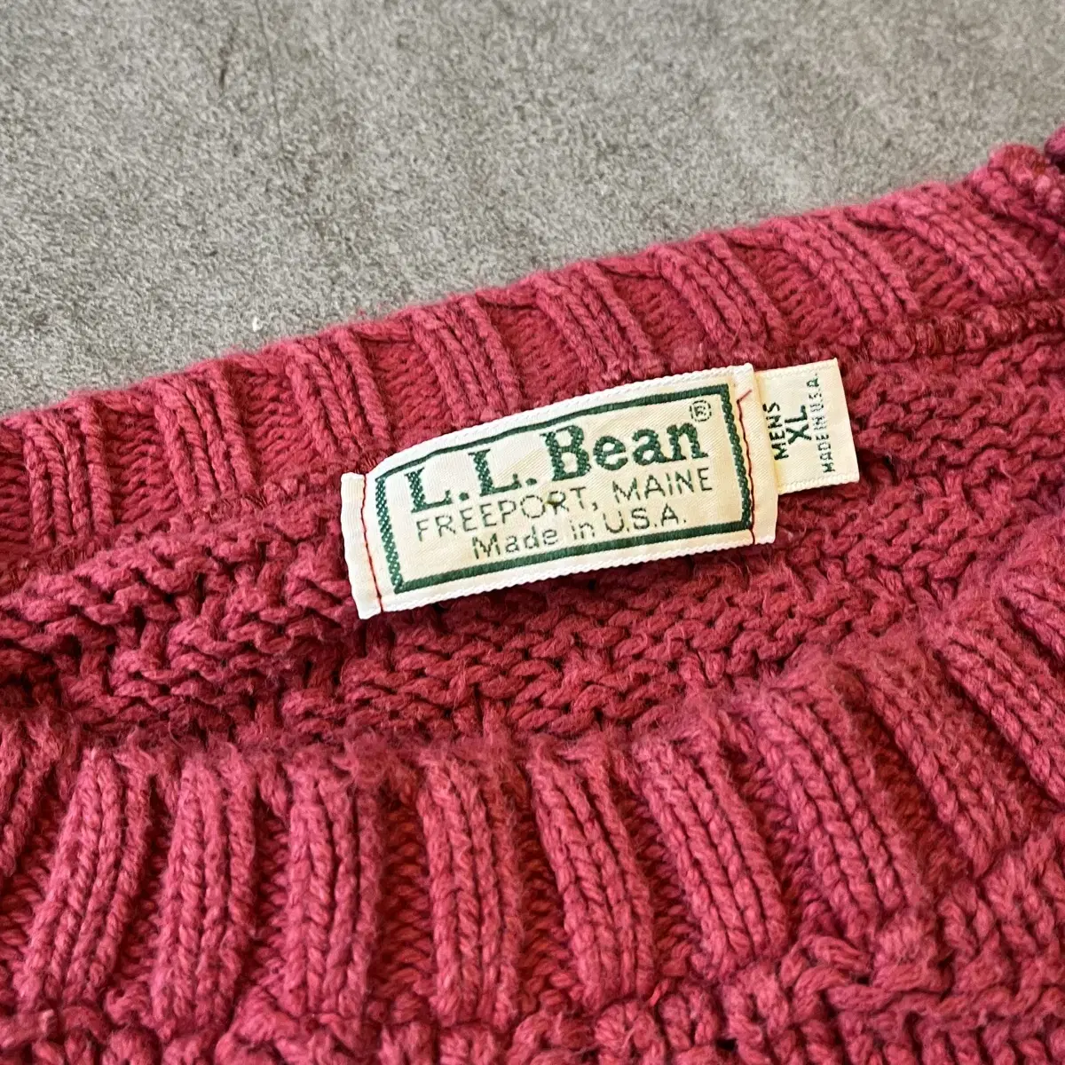 90년대 l.l.bean 미국 생산 엘엘빈 네이비 니트