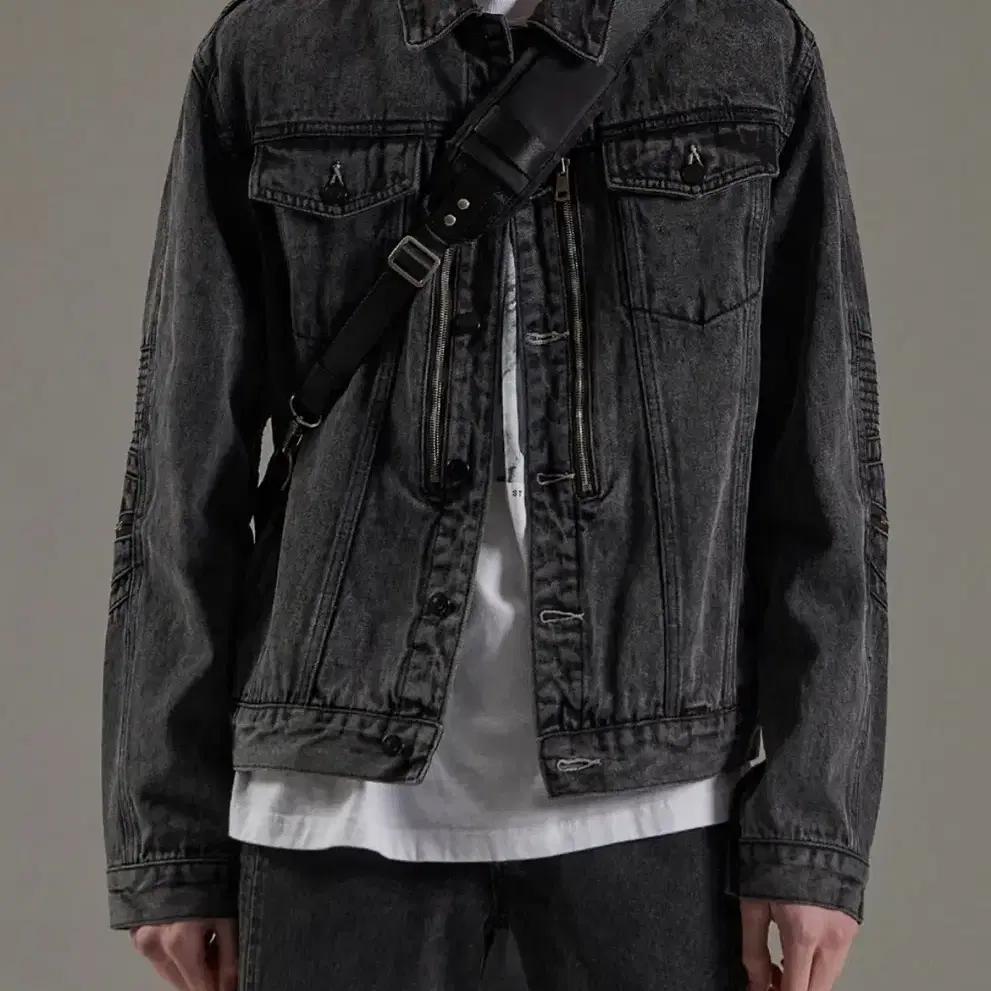 메종미네드 HERREN BIKER DENIM JACKET