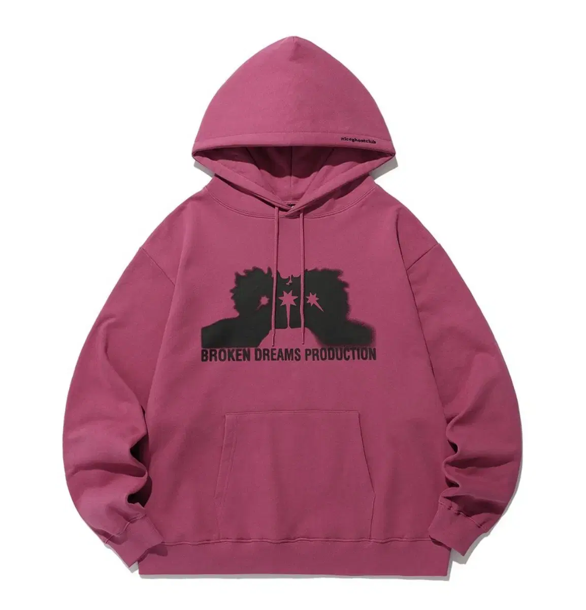 나이스고스트클럽 BROKEN DREAMS HOODIE PINK