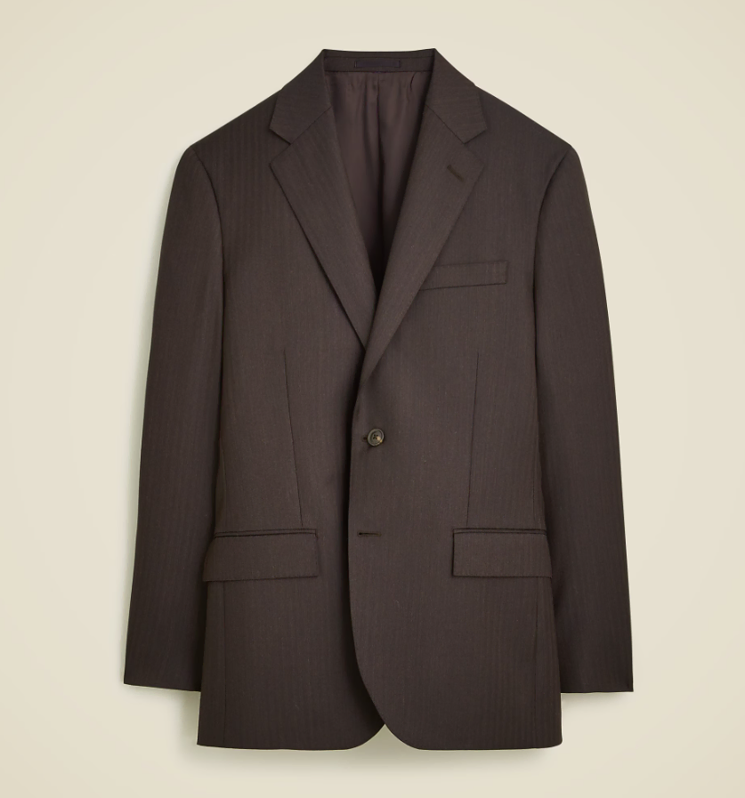 Jake Llew Cannonico Italian wool brown suit / set-up