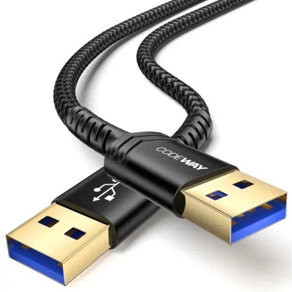 USB A-A 3.0 케이블 0.5m 블랙