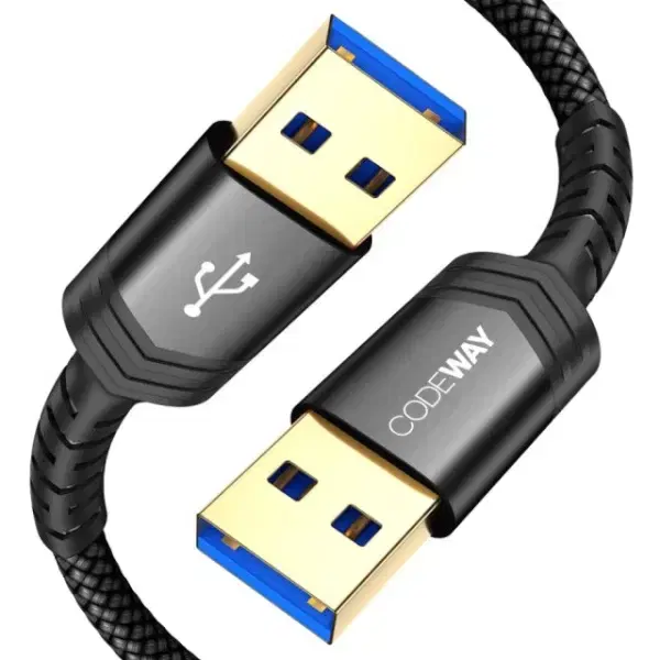 USB A-A 3.0 케이블 0.5m 블랙