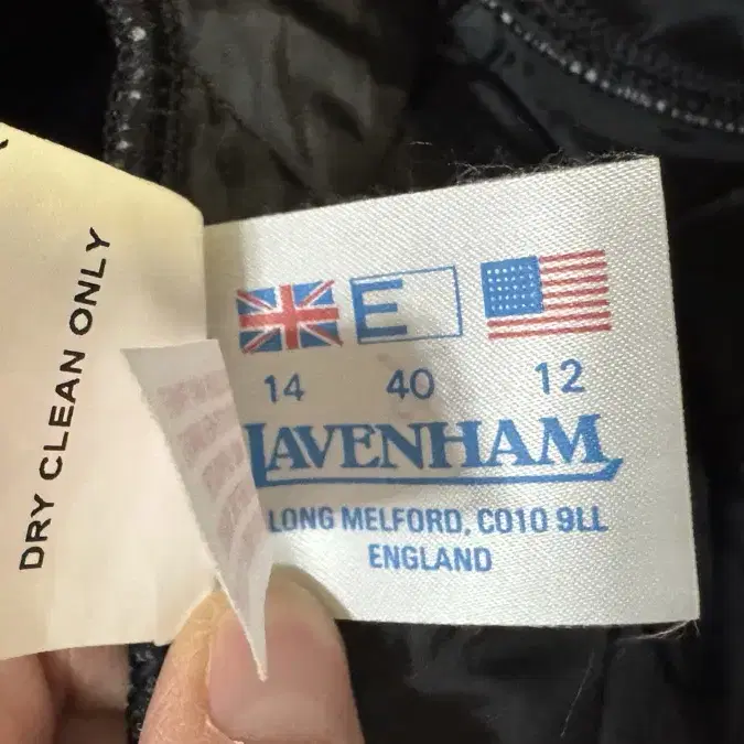 라벤햄(Lavenham)퀼팅 코트/uk14/made in England