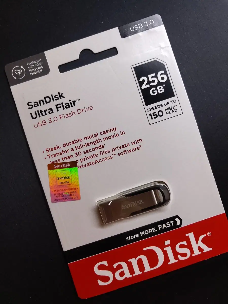 (미개봉) 샌디스크 USB 256GB 유에스비 256기가