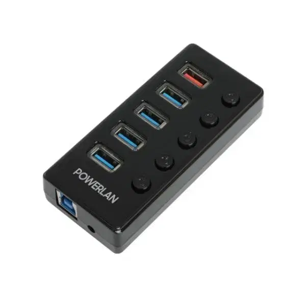 충전전용포트 5포트 USB 3.0 전원 허브 (개별스위치)