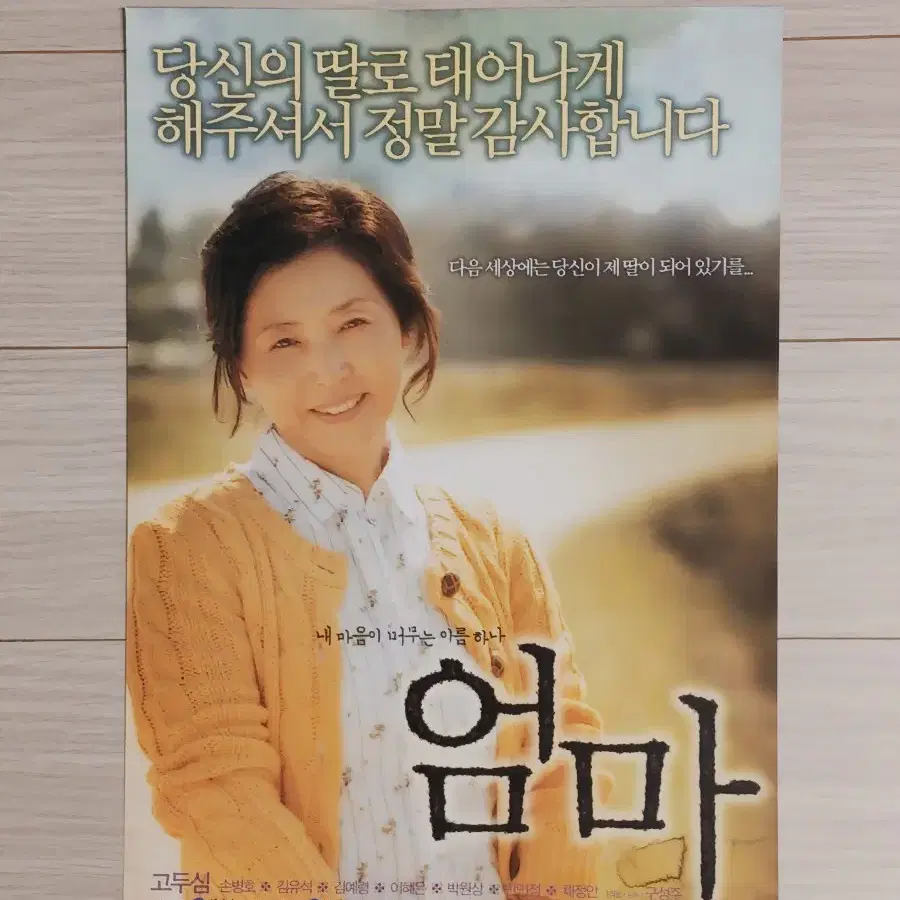 고두심 손병호 김유석 엄마(2005년)전단지