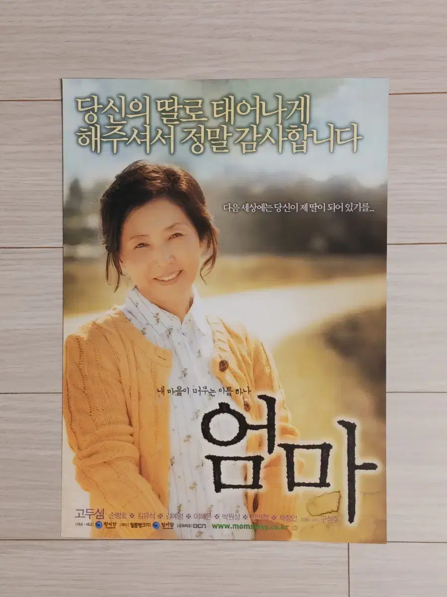 고두심 손병호 김유석 엄마(2005년)전단지