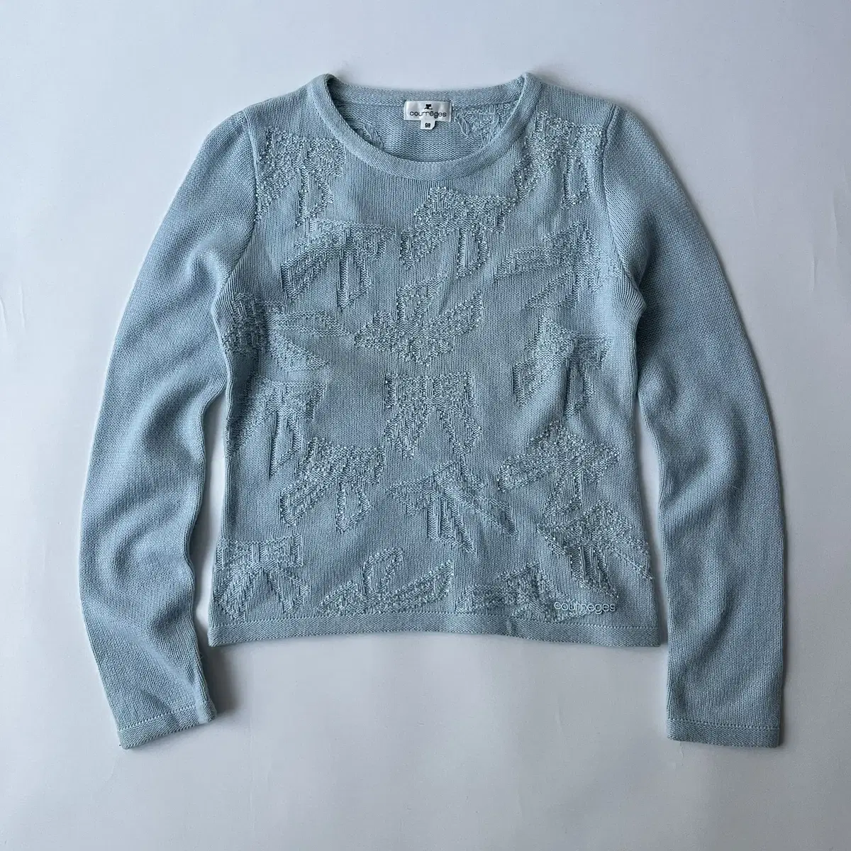 COURREGES 90's Ribbon angora Knit