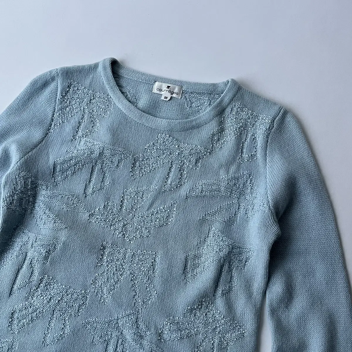 COURREGES 90's Ribbon angora Knit