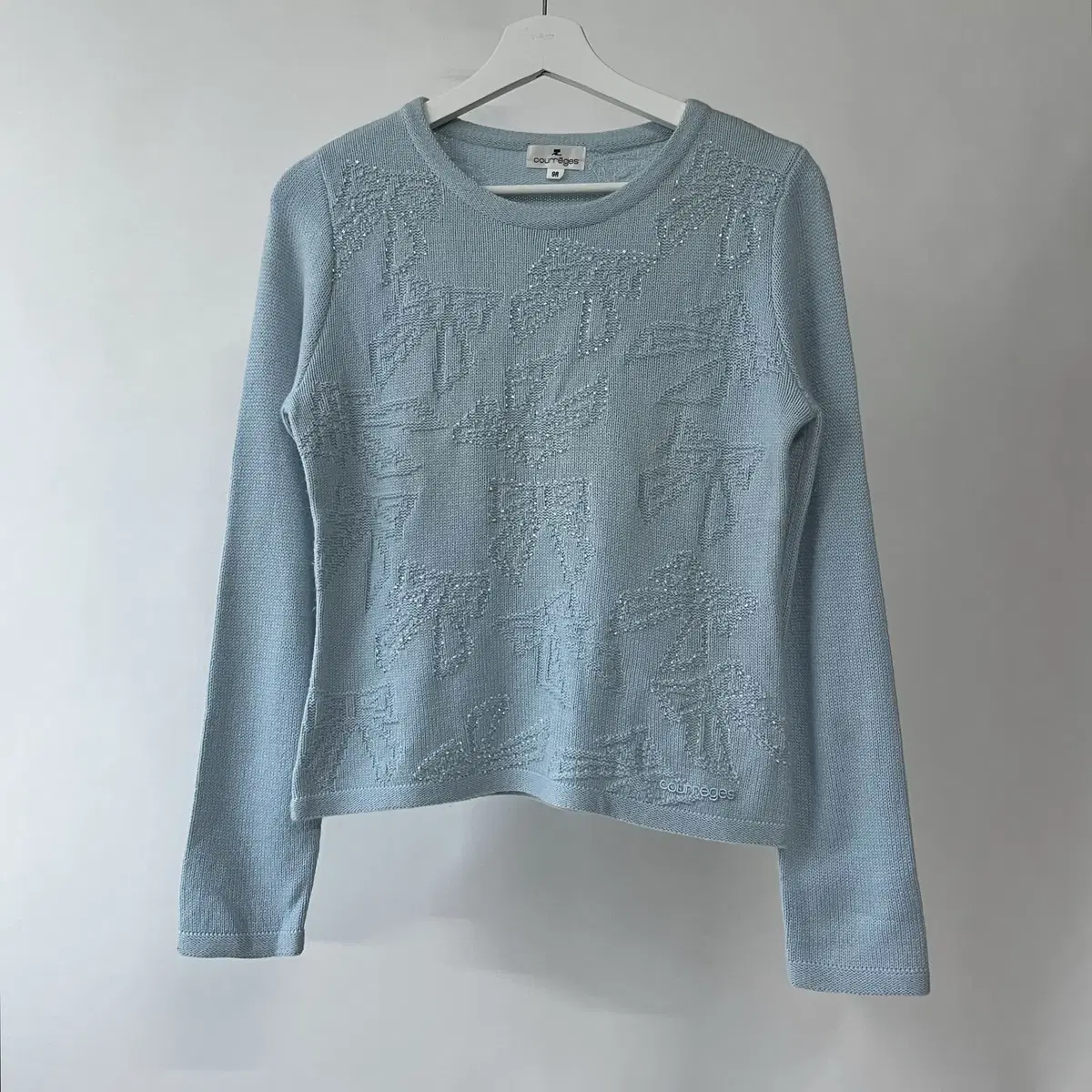 COURREGES 90's Ribbon angora Knit