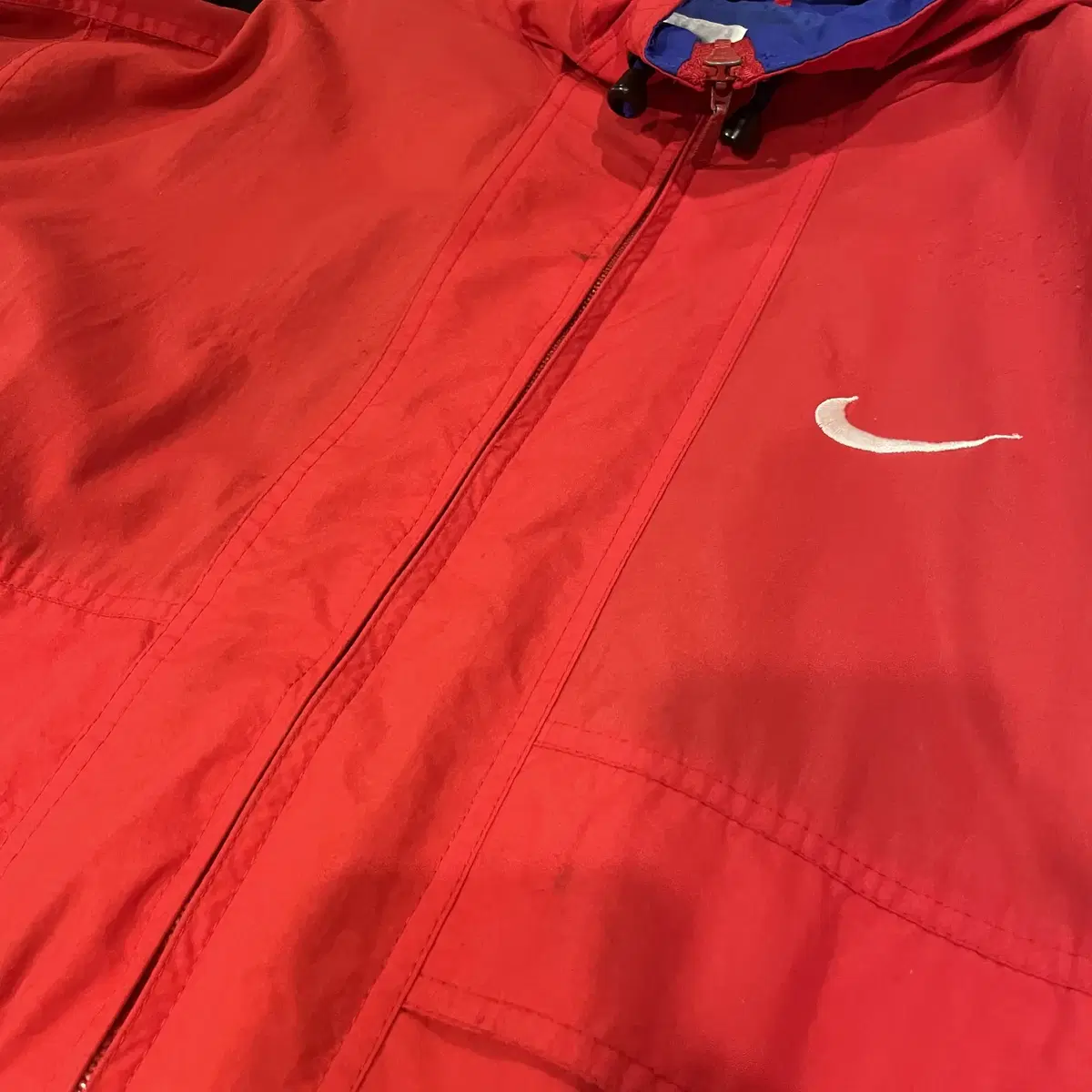 (318) NIKE 나이키 스우시 배색 멀티 후드 바람막이 자켓