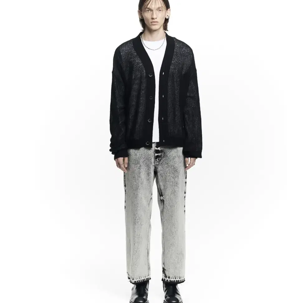 메종미네드 cropped straight denim trousers 50