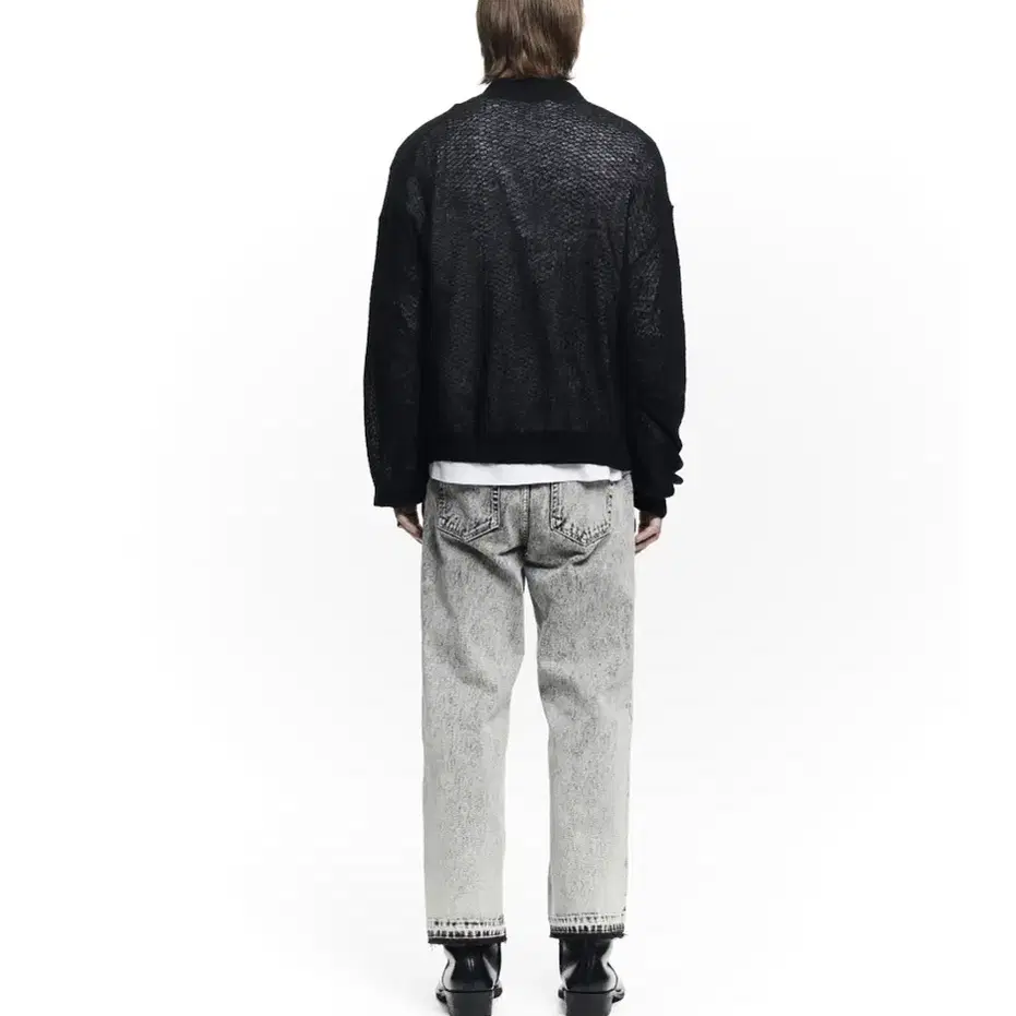 메종미네드 cropped straight denim trousers 50