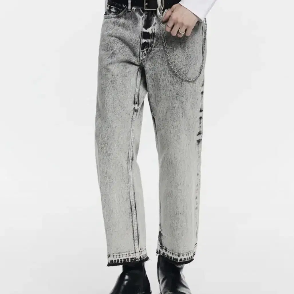 메종미네드 cropped straight denim trousers 50