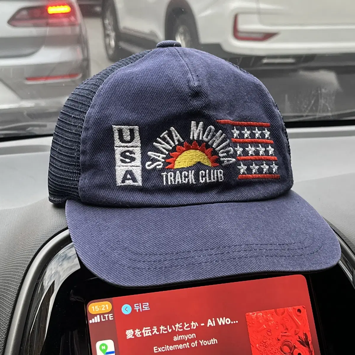 SANTA MONICA TRACK CLUB vtg Trucker cap