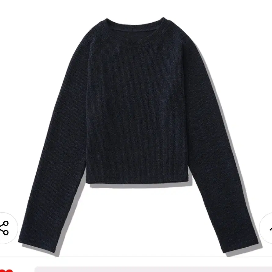 배드블루 크롭 니트 탑 네이비 Crop Knit Top Navy