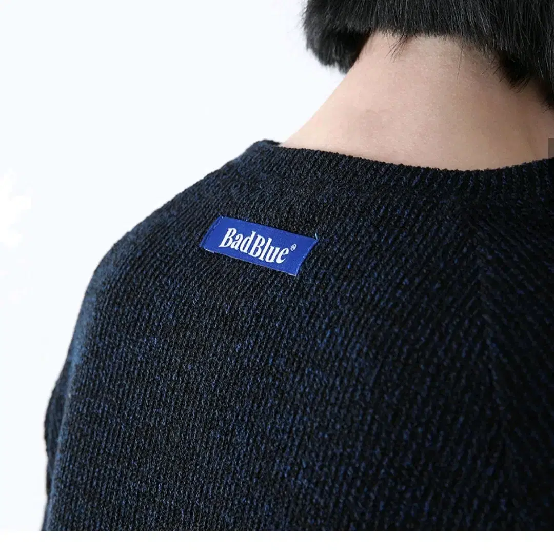 배드블루 크롭 니트 탑 네이비 Crop Knit Top Navy