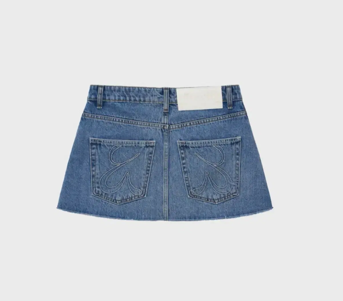 글로니 91 MID-RISE DENIM SKIRT (BLUE)