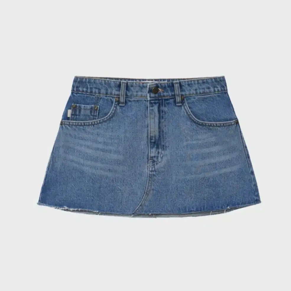 글로니 91 MID-RISE DENIM SKIRT (BLUE)