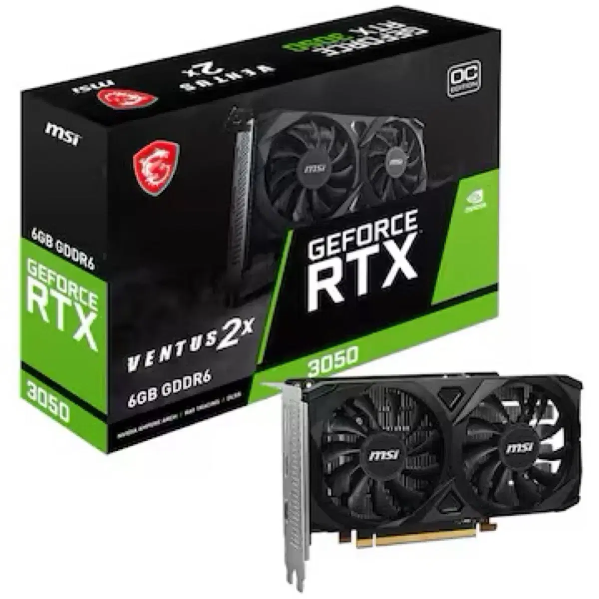 MSI 지포스 RTX 3050 벤투스 2X E OC D6 6GB