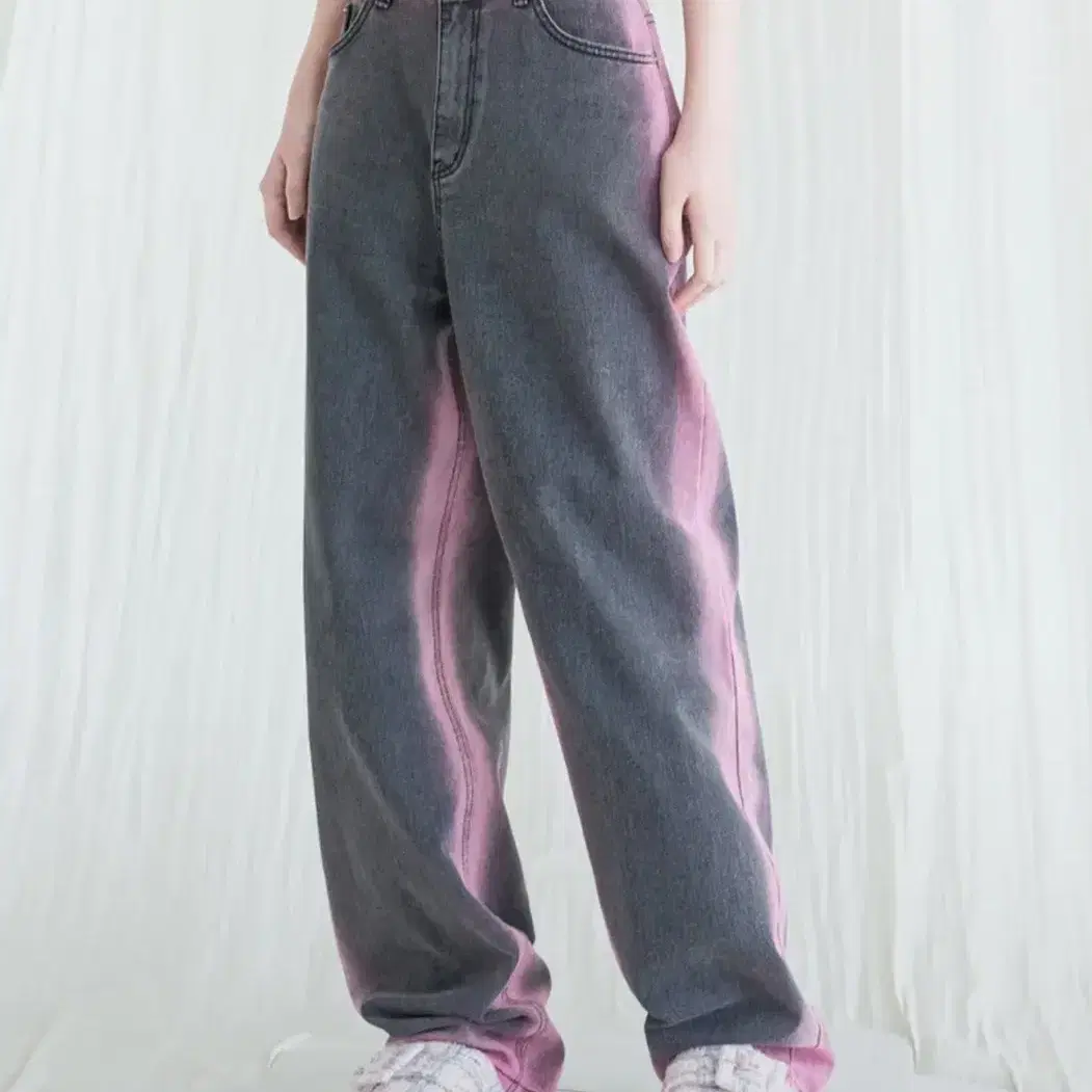 어반드레스 바지 Side-line Wide Pants BABYPINK