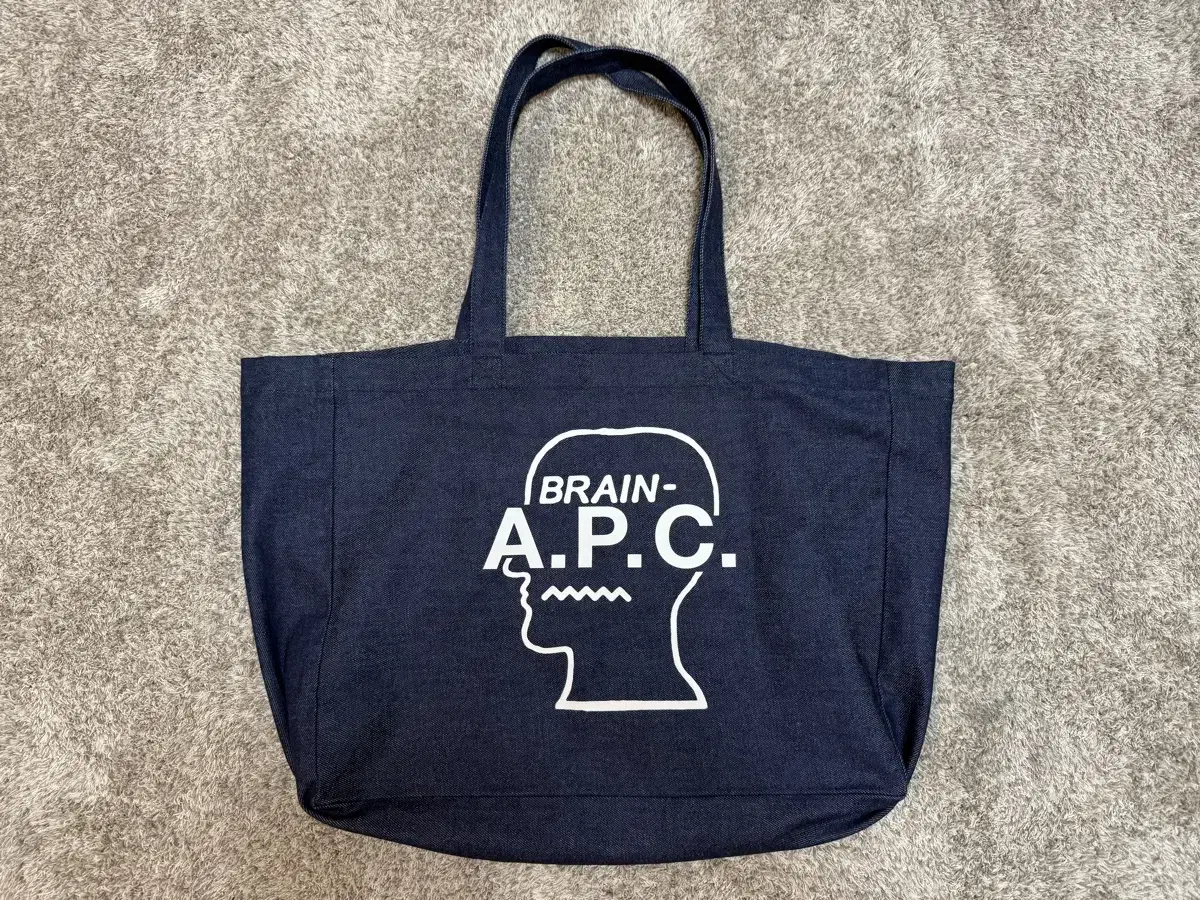 A.P.C. Apache Denim Tote in Brain dead