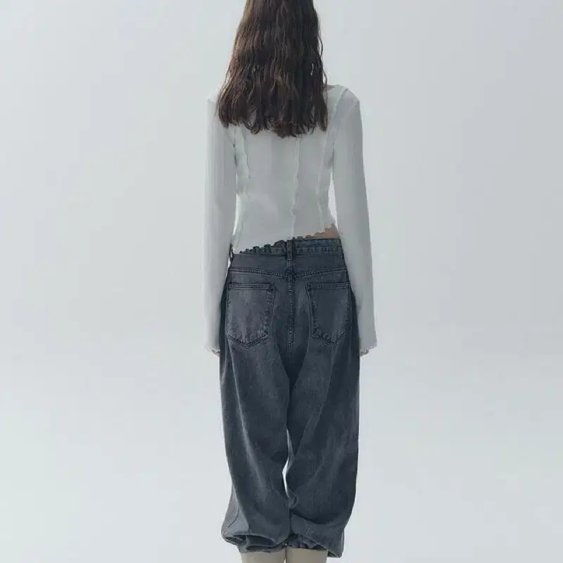 소프트서울 washed denim pants