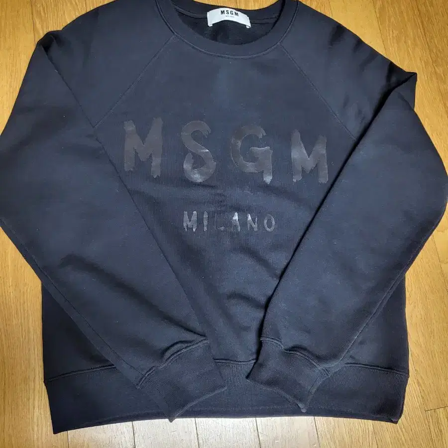 msgm 여성 맨투맨 블랙 M