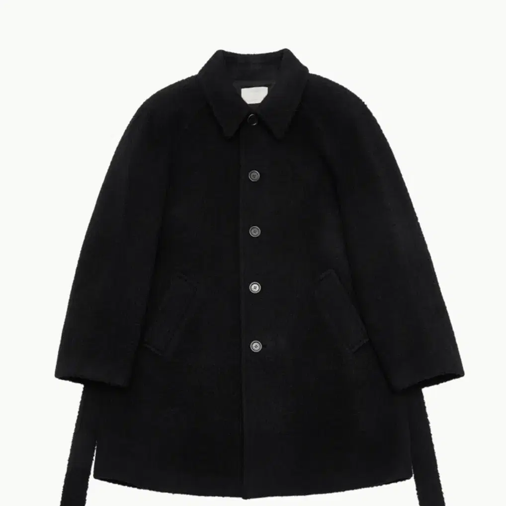 아모멘토 맨 ALPACA RAGLAN COAT BLACK