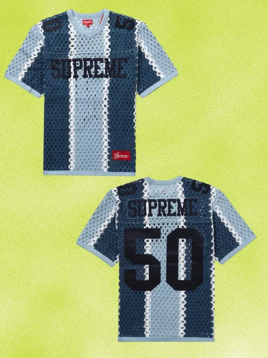 23 SS Supreme Crochet Football Jersey