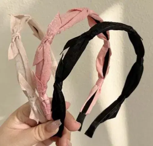 Velvet ribbon headband hairband