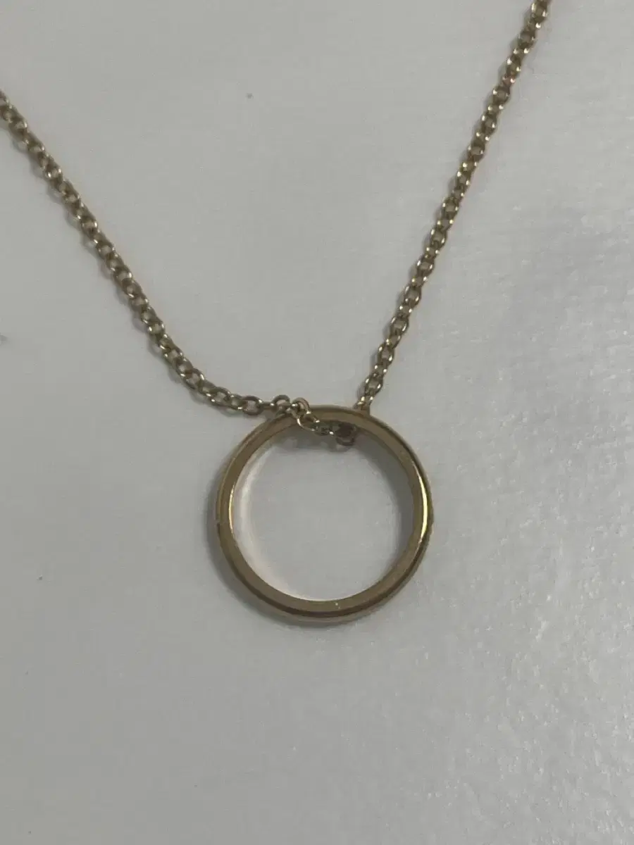 Gold Ring Ring Necklace