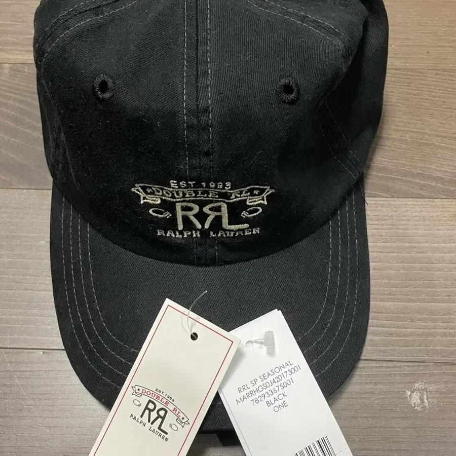 rrl 랜치 로고 볼캡 모자 블랙/ 김우빈 모자