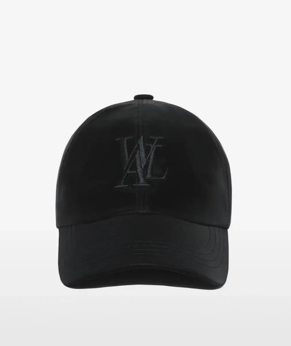 우알롱 Signature twill ball cap - BLACK