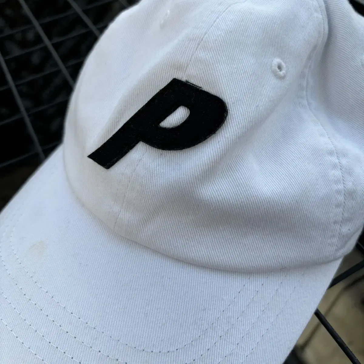 Palace 6-panel white ballcap