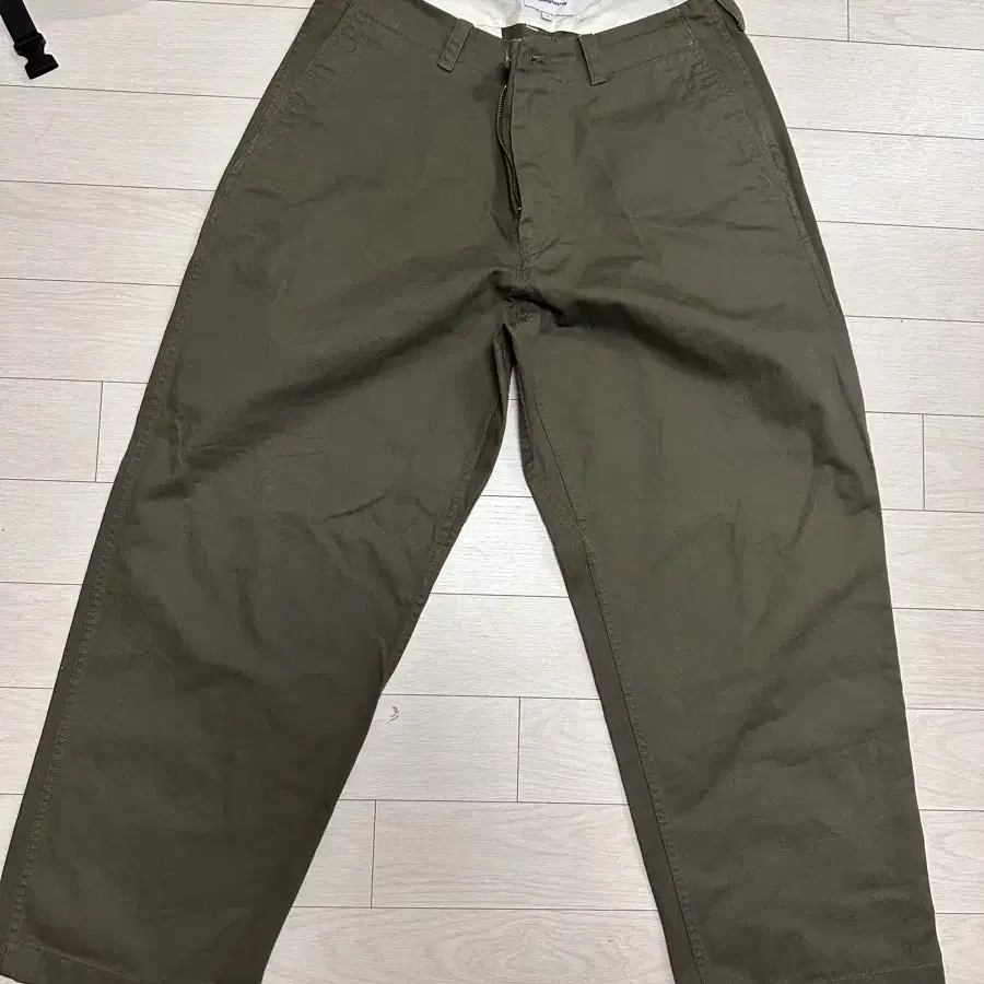 에스피오나지 Wide Officer Pants Grey Olive L사이