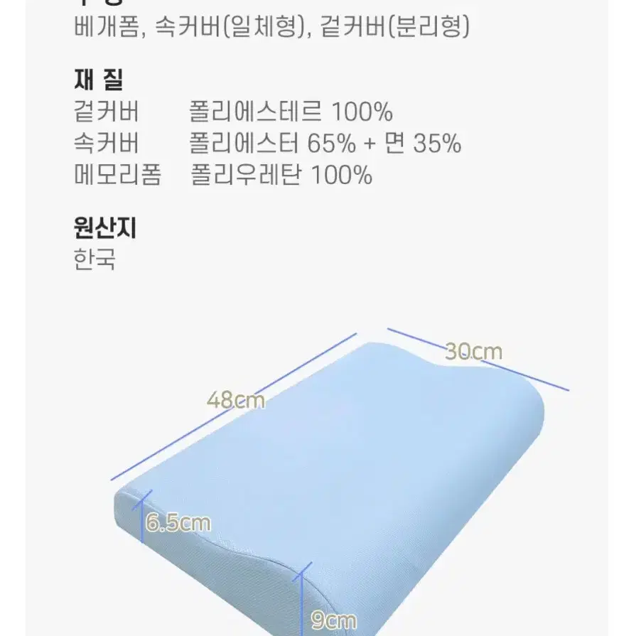 아임슬리핑 프리미엄 스탠다드 매모리폼 배게 (새상품)