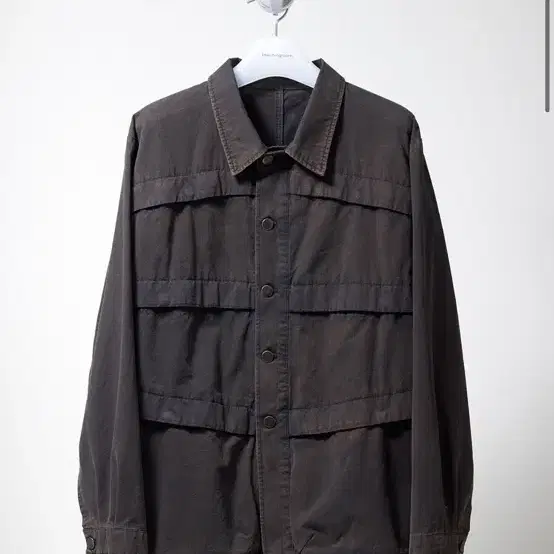 해칭룸 6P Work Jacket Washed Black