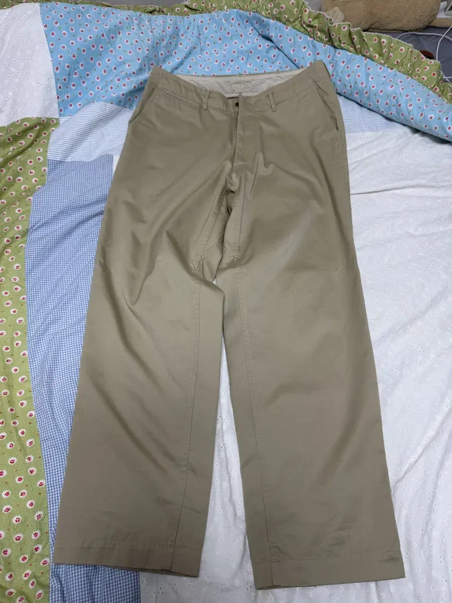 Nanamika Wide Chino Khaki 34