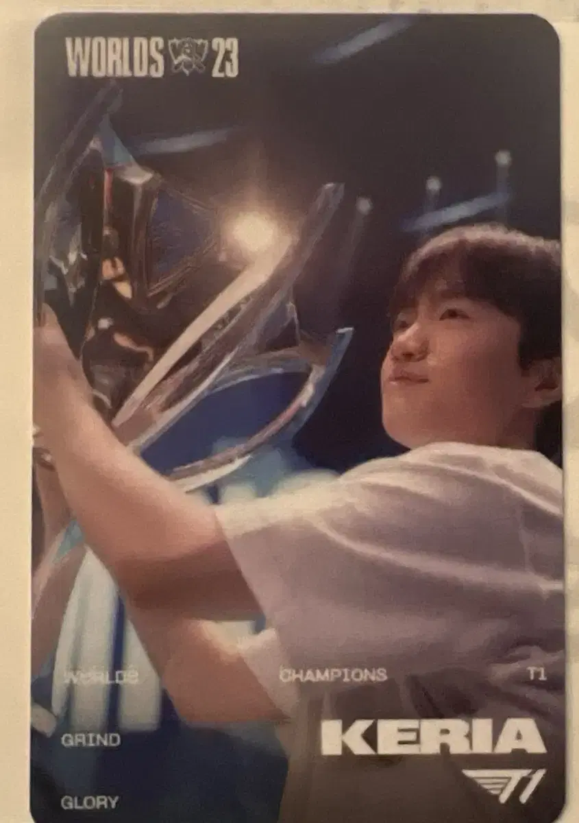 T1 Keria worlds photocard