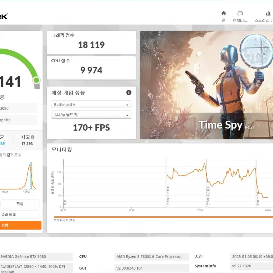 라이젠 7600x / RTX3080 어로스 익스트림 고사양 게이밍 컴퓨터