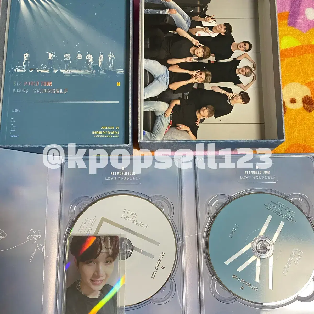 럽셀 유럽 dvd 디비디 LYS 방탄소년단 BTS suga 윤기 포카